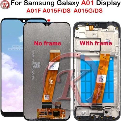 For Samsung Galaxy A01 A015 LCD Display Digitizer LCD WIth Frame Touch Screen Digitizer Assembly For A015F A015F/DS Pantalla