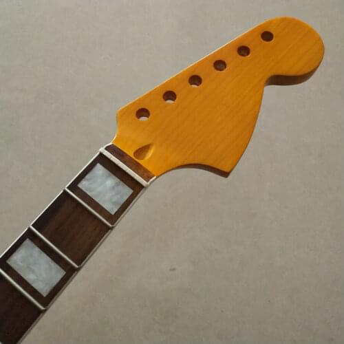 Yellow Maple 22 frets 24 inch electric guitar parts Guitar Neck Rosewood inlay
