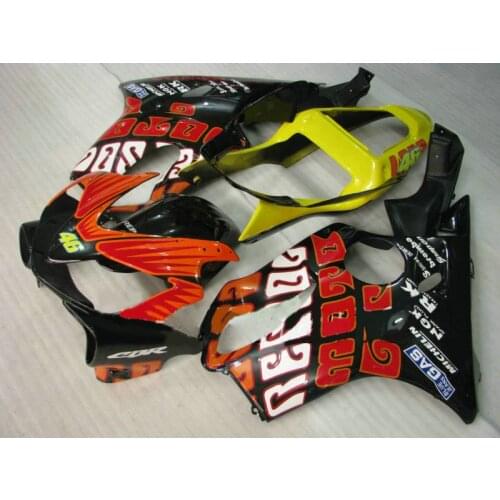 ABS yellow black Injection molding fairings kit for H CBR 600 F4i 2001 2002 2003 cbr 600 f4i 01 02 03