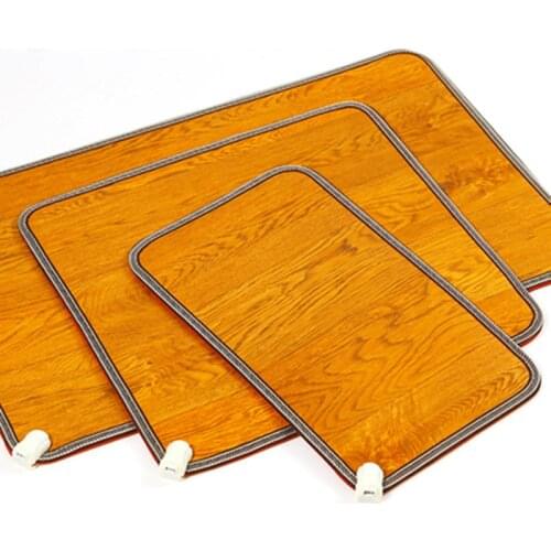 Leather Heating Foot Mat Warmer Electric Heating Pads Feet Leg Warmer Carpet Thermostat Warming Tools Home Office 3 Sizes