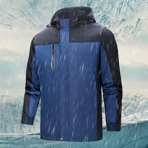 Outdoor Travel Jacket Men Spring Autumn Mountaineering Coats Ski Windbreaker Camping Jackets Rainproof Patchwork Outerwear Male