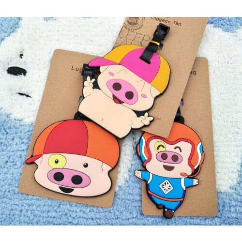 LISM McDull Anime Travel Accessories Luggage Tag Suitcase ID Address Portable Tags Holder Baggage Label New