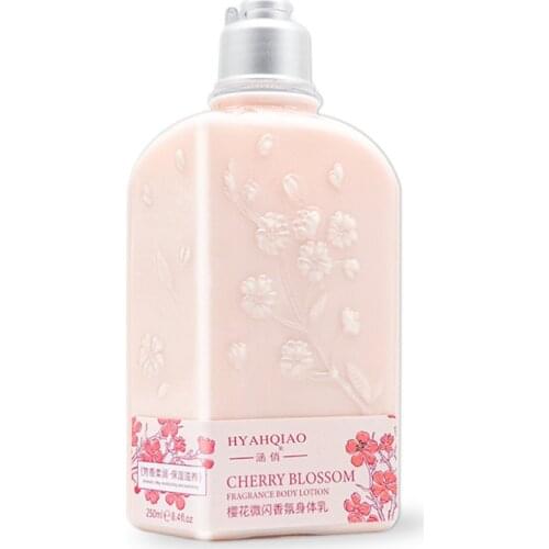 Cherry blossom 240g body lotion smooth moisturizing whitening cream body butter Female whitening lotion skin lightening cream