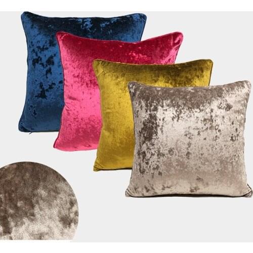Soft Luxury Velvet Pillow Cases Champagne Golden Rose Red Navy Blue Peacock Green Pillow Covers Decorative Throw Pillow Covers