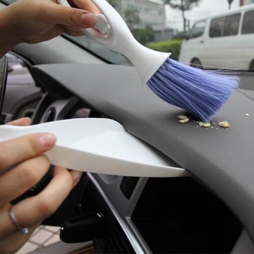 Car Air Vent Slit Cleaner Brush Dusting Blinds Keyboard Cleaning Brushes Cleaner for Peugeot 206 207 208 301 307 308 407 2008
