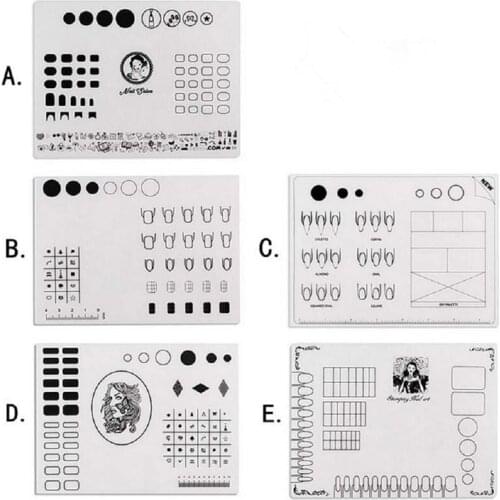 Silicone Practical Nail Polish Silicone Hand Cushion Holder Pad Sticker Nail Art Manicure Tools Foldable Nail Mat Manicure Table