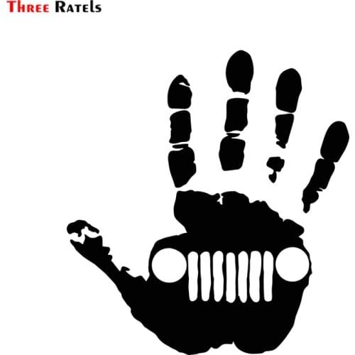 Three Ratels FD724 For Jeep Wave Decal Jeep Sticker TJ YJ Wrangler Grand Cherokee T-034