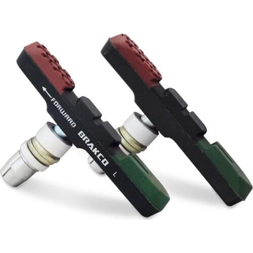 Mountain Bike Brake Pads, Noise Reduction and Pollution Discharge Bicycle Brake Pads Do Not Damage The Frame V Clamp Brake Pads