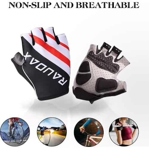Cycling Anti-slip Anti-sweat Men Women Half Finger Gloves Breathable Anti-shock Sports Gloves Bike Bicycle Motorcycle Glove 2021