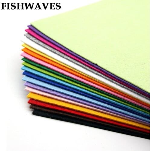 FISHWAVES 19Pcs 30*30cm 2mm Felt Cloth Craft Fabrics High Quality Diy Felt Needlework Sewing Polyester Decoration Home Felt New