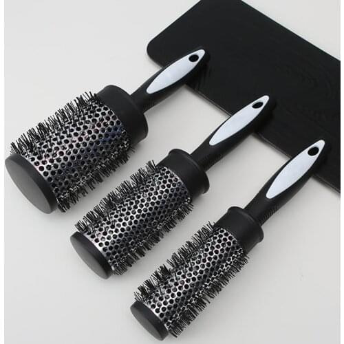 Hair Rolling Nylon Comb Hair Styling Cylinder Curly Round Brush Hair Salon Tool Lightweight Easily Carrying Hair Part
