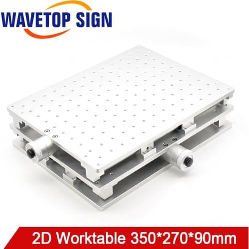 WaveTopSign Laser Mark Machine 2D Worktable 350x270x90mm X-axis Adjustable 0-150mm Y-axis Adjustable 0-190mm Fixed Scews M6