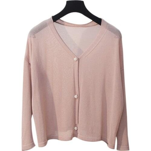 High Quality summer style Cardigan Women casual Sweet Crochet Knitted Blouse