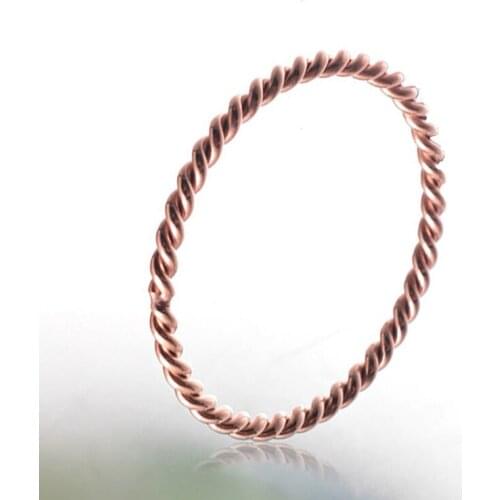 1.5mm Thin Stainless Steel 3 colors Couple Rings Simple Fashion Spiral Finger Ring Rose Gold Silver Color Women Jewelry