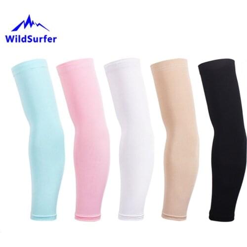 Ice Breathable Fabric UV Protection Running Arm Sleeves Cuff Fitness Basketball Elbow Pad Sport Outdoor Cycling Arm Warmers