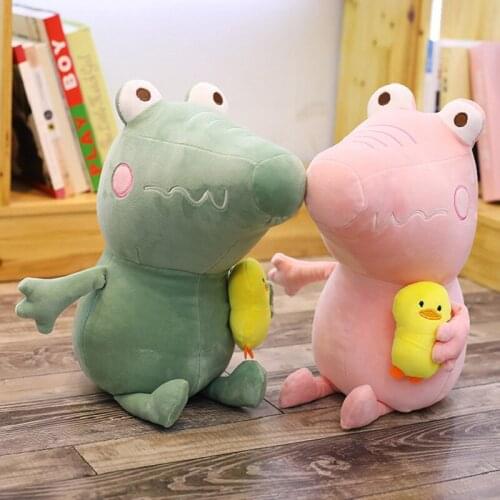 30CM Cute Plush Toy Crocodile Take a Duck Stuffed Soft Kawaii Animal Dolls Gift for Kids Baby Children