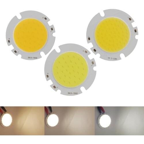 Allcob 6042 round High lumen Power LED COB Strip Light Source Module 10W 15W 20W 30W COB Warn Cold Nature White for downlight
