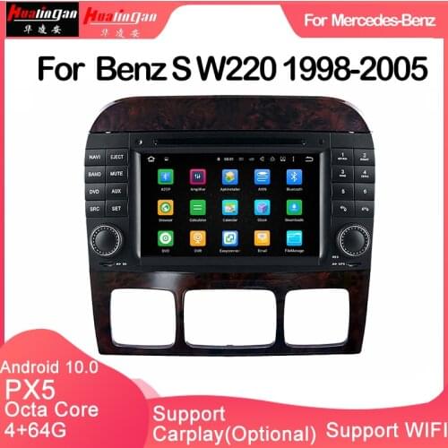 Hualingan For Benz S W220 1998-2005 Android car multimedia navigation support carplay DAB DVR optional
