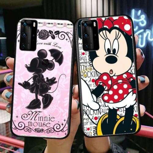 The Adventure Minnie Mouse Phone Case For Huawei P40 p30 P20 10 9 8 Lite E Pro Plus Black Etui Coque Painting Hoesjes comic fas