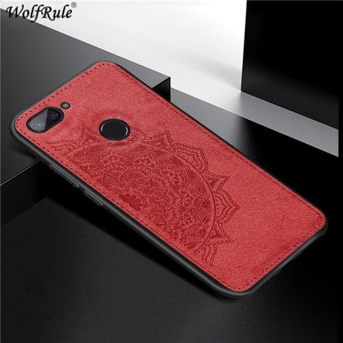 Cover For Xiaomi Mi 8 Lite Hard Phone Case For Xiaomi Mi 8 Lite Shcokproof Soft TPU Fabric Texture Cover For Xiomi Mi 8x Funda