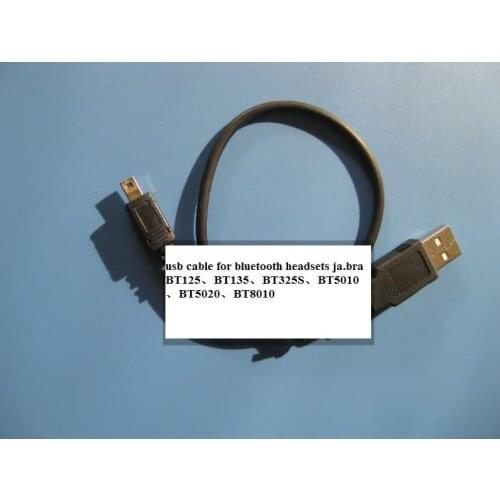 DHL free. 50pcs/lot. OEM usb cable for bluetooth headsets ja.bra BT125.BT135.BT325S.BT5010.BT5020.BT8010. high quality