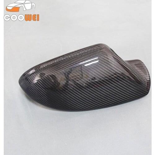 For AUDI A6 C7 S6 RS6 carbon fiber mirror cover rear view mirror side mirror 2012-2016 1 pair replacement without lane assit