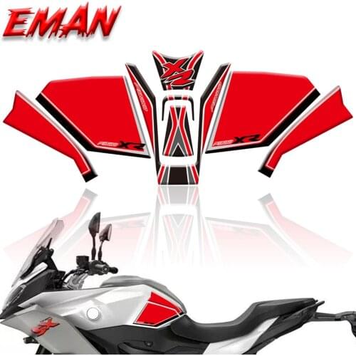 For BMW F900XR F900 XR 2020 Motorcycle Fuel Tank Cap Fish Bone Side Box Stickers Non-Slip Anti-Wiping Protection Sticker