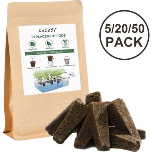 Seed Pod Sponges Seed Starter Sponge Pods Replacements Root Growth Sponge Plugs for Hydroponic Indoor Garden Seed Starting