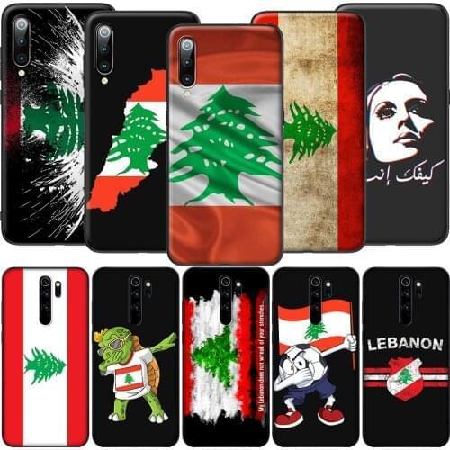 GX120 Lebanese Lebanon Flag Soft Silicone Case for Redmi Note 4X 5 5A Prime 6 6A 7 7A 8 8A 8T 9 9A 9C 9S Pro Lite