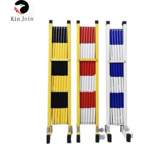 High1.2M FRP Insulation Telescopic Fence Electric Power Construction Fence Outdoor Movable Guardrail Kindergarten solation Fence