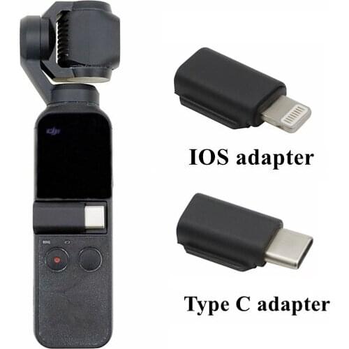 OSMO POCKET Data Connection Smartphone Adapter for Lightning Cable & Type-C Cable Connect For DJI Osmo Pocket Gimbal Spare Parts