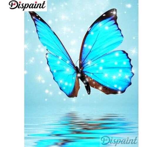 Dispaint Full Square/Round Drill 5D DIY Diamond Painting "Animal butterfly" Embroidery Cross Stitch 3D Home Decor A11440