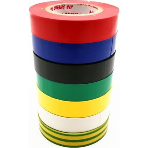 10pcs/lot 20M Flame Retardant Electrical Insulation Tape High Voltage PVC Film Tape Waterproof Self-adhesive Electrician Tape