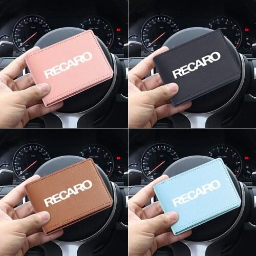 Driving License/Credit Card Holder Men Slim Anti Protect Travel ID Card Holder Women Rfid PU Wallet for Recaro Racing