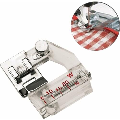 ADJUSTABLE BIAS TAPE SNAP ON 6290 BINDER FOOT AJUSTABLE BINDING SNAP-ON BIAS BINDER SEWING MACHINE PART PRESSER FEET AA7011