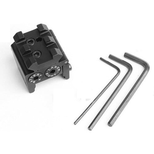 Mini Adjustable Compact Red Dot Laser Sight with Detachable Picatinny 20mm Rail for Pistol Air-gun Rifle Hunting Accessious