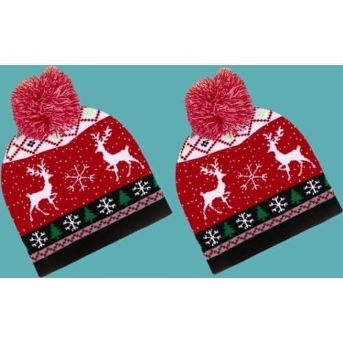 Santa Claus Hats Christmas High-end Decorative Gifts Plush Hats Suitable Christmas Hats Home Party Supplies