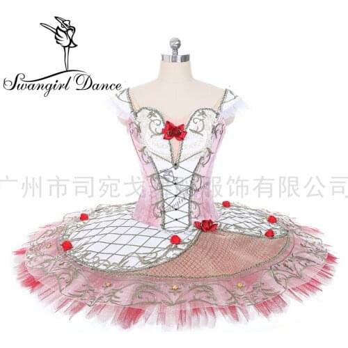 Pink Coppelia Doll Costume Ballet Competition Tutus Paquita Custom Professional Ballet Tutu Pancake Tutu Child BT9263B