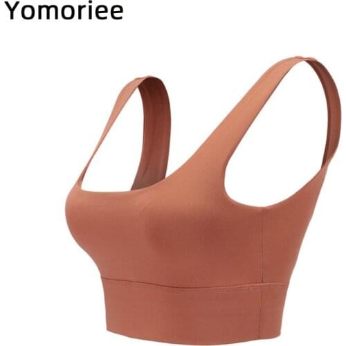 Sport Women Yoga Bra Gym Workout Tank Push-up Adjustable Crop Top Movement Underwea Backless Fitness Top Breathable Yomoriee
