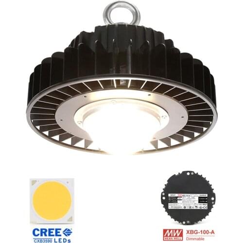 CXB3590 COB LED Grow Light Full Spectrum UFO100W 200W 3500K LUMENS CXM32 Samsung LM301B LED Plant Grow Lamp With Meanwell Driver