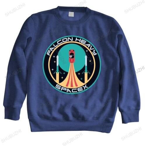 Cotton sweatshirt male streetwear hoodies Heavy Falcon Space X Patch hoodie Elon Musk Spacex new arrived men brand hoody