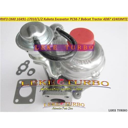 Turbocharger RHF3 CK40 VA410164 VD410096 1G491-17010 1G491-17012 Turbo For Kubota PC56-7 For Bobcat Tractor 4D87 V2403-M-T-Z3B