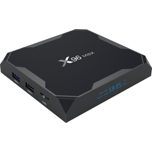 X96 Max Amlogic S905X2 4GB RAM 64GB ROM 1000MBps Ethernet x96max android 4k tv box with Dual Wifi BT4.0