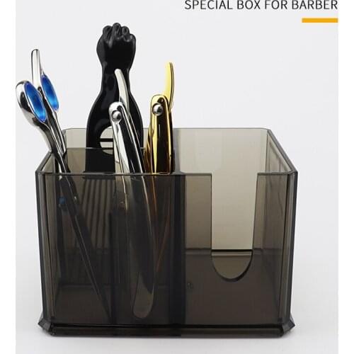 Barbershop Tool Storage Box Professional Salon Scissors Clipper Storage Box Barber Storage Box Holder Tool Storage Box