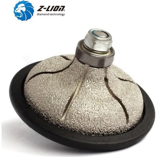 Z-LION F30 Type 85mm Diamond Hand Profile Grinding Wheel Vacuum Brazed Diamond Grinding Abrasive Tool For Stone Shaping