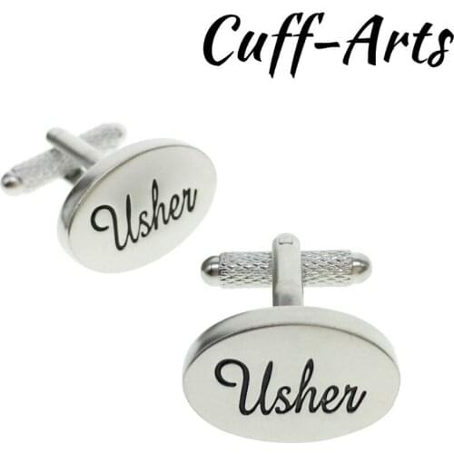 Cuffarts Fashion Mens Cufflinks Usher Shirt Cufflinks Cuff Links Mens Dress Business Wedding Usher Cufflinks C10106