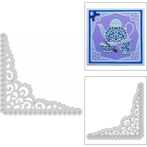 2020 New Corner Metal Cutting Dies and Lace Die Paper Cut Scrapbooking For Crafts Greeting Card Making No Stamps Sets