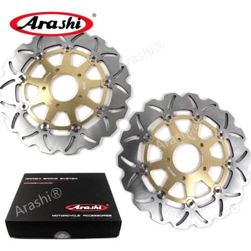 Arashi 1 Pair For SUZUKI DL V-STROM 650 2004-2006 CNC Floating Front Brake Disc Brake Rotors DL650 VSTROM 2004 2005 2006 SV 1000