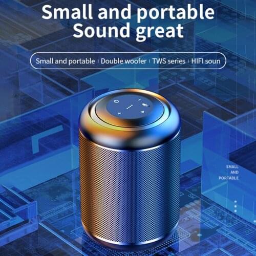 MC-V8 Small Steel Wireless Bluetooth Speaker Subwoofer Mobile Phone Mini Player Outdoor Portable Portable Higher Volume
