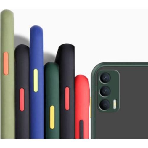 For Vivo IQOO 7 Case Y52 5G Shockproof Armor Iqoo5 Rro Neo5 Vivo Y72 5G Skin Feel Frosted Translucence Soft Clear Hard Cover Red